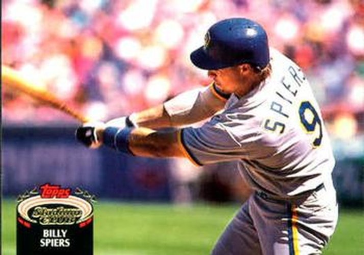 #379 Bill Spiers - Milwaukee Brewers - 1992 Stadium Club Baseball