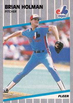 #379 Brian Holman - Montreal Expos - 1989 Fleer Baseball