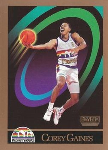 #379 Corey Gaines - Denver Nuggets - 1990-91 SkyBox Basketball