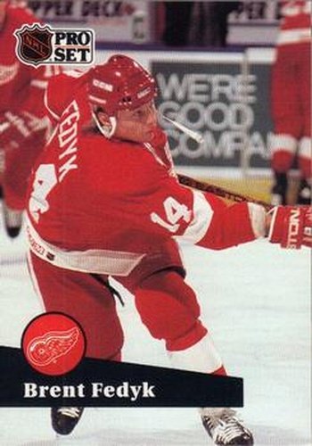 #379 Brent Fedyk - 1991-92 Pro Set Hockey