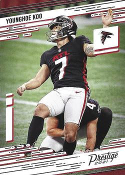 #37 Younghoe Koo - Atlanta Falcons - 2021 Panini Prestige Football