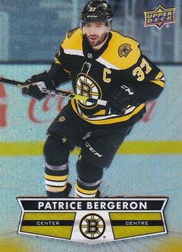 #37 Patrice Bergeron - Boston Bruins - 2021-22 Upper Deck Tim Hortons Hockey