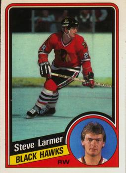 #37 Steve Larmer - Chicago Blackhawks - 1984-85 O-Pee-Chee Hockey