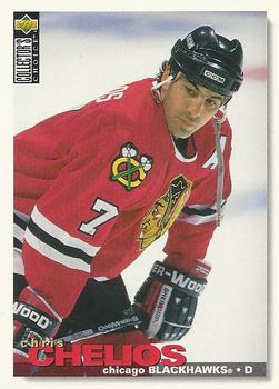 #37 Chris Chelios - Chicago Blackhawks - 1995-96 Collector's Choice Hockey