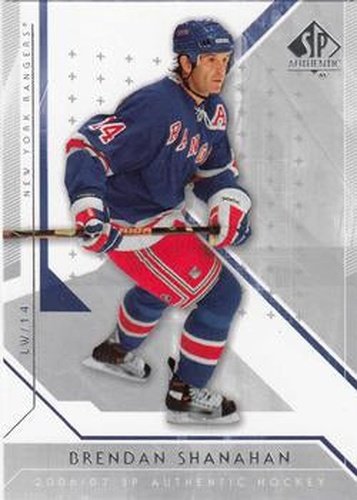 #37 Brendan Shanahan - New York Rangers - 2006-07 SP Authentic Hockey