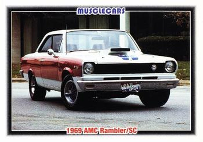 #37 1969 AMC Rambler/SC - 1992 Collect-A-Card Muscle Cars