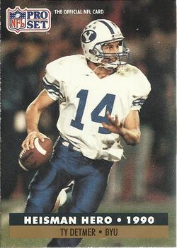 #37 Ty Detmer - BYU Cougars - 1991 Pro Set Football
