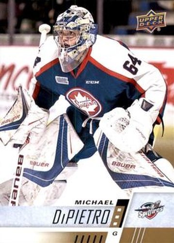 #37 Michael DiPietro - Windsor Spitfires - 2017-18 Upper Deck CHL Hockey