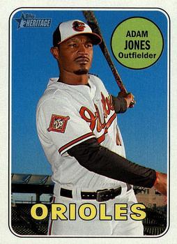 #37 Adam Jones - Baltimore Orioles - 2018 Topps Heritage Baseball