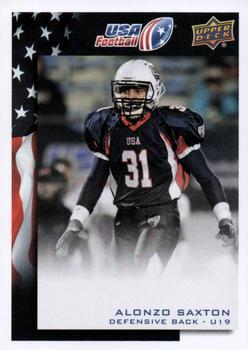 #37 Alonzo Saxton - USA - 2014 Upper Deck USA Football