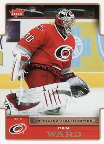 #37 Cam Ward - Carolina Hurricanes - 2006-07 Fleer Hockey