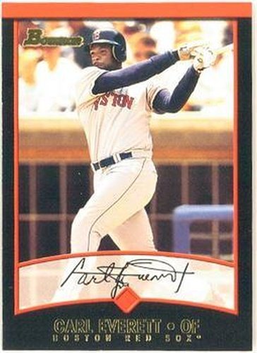 #37 Carl Everett - Boston Red Sox - 2001 Bowman Baseball