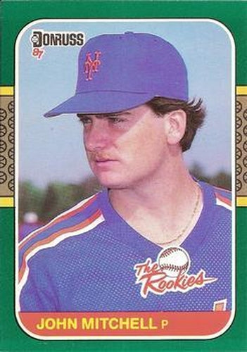 #37 - John Mitchell - New York Mets - 1987 Donruss The Rookies Baseball