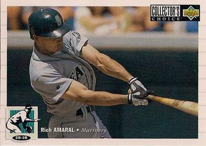 #37 Rich Amaral - Seattle Mariners - 1994 Collector's Choice Baseball