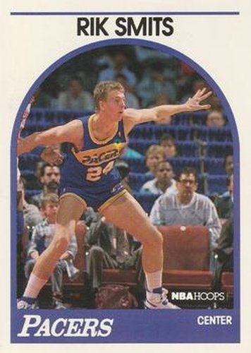 #37 Rik Smits - Indiana Pacers - 1989-90 Hoops Basketball