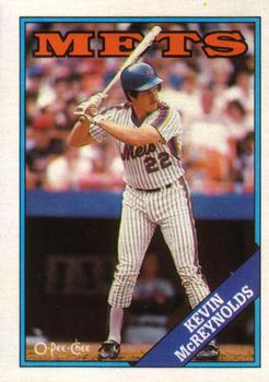 #37 Kevin McReynolds - New York Mets - 1988 O-Pee-Chee Baseball