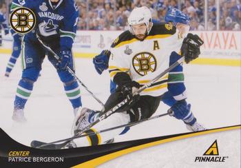#37 Patrice Bergeron - Boston Bruins - 2011-12 Panini Pinnacle Hockey