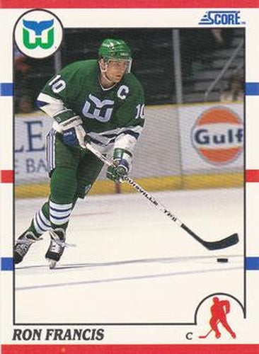 #37 Ron Francis - Hartford Whalers - 1990-91 Score Hottest and Rising Stars Hockey