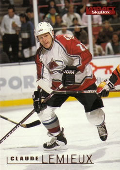 #37 Claude Lemieux - Colorado Avalanche - 1995-96 SkyBox Impact Hockey