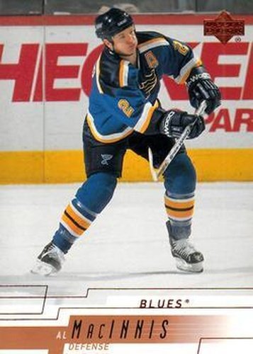 #380 Al MacInnis - St. Louis Blues - 2000-01 Upper Deck Hockey