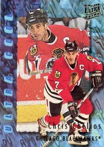 #380 Chris Chelios - Chicago Blackhawks - 1995-96 Ultra Hockey