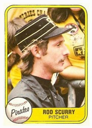 #380 Rod Scurry - Pittsburgh Pirates - 1981 Fleer Baseball