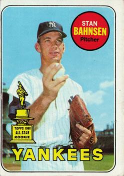 #380 Stan Bahnsen - New York Yankees - 1969 Topps Baseball