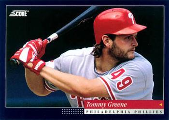 #380 Tommy Greene - Philadelphia Phillies -1994 Score Baseball