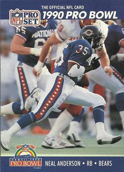#380 Neal Anderson - Chicago Bears - 1990 Pro Set Football
