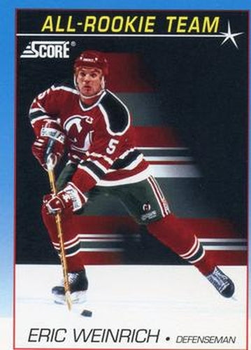 #380 Eric Weinrich - New Jersey Devils - 1991-92 Score Canadian Bilingual Hockey
