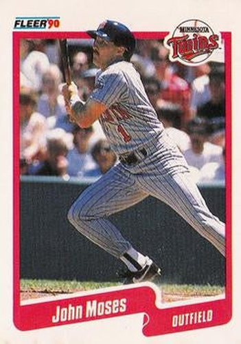 #381 John Moses - Minnesota Twins - 1990 Fleer USA Baseball