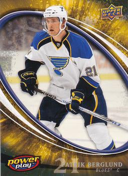 #381 Patrik Berglund - St. Louis Blues - 2008-09 Upper Deck Power Play Box Set Hockey