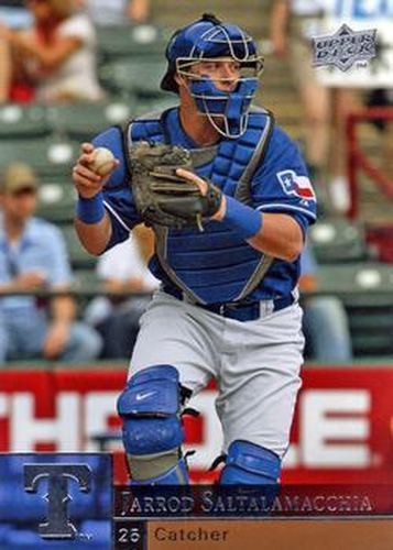 #381 Jarrod Saltalamacchia - Texas Rangers - 2009 Upper Deck Baseball