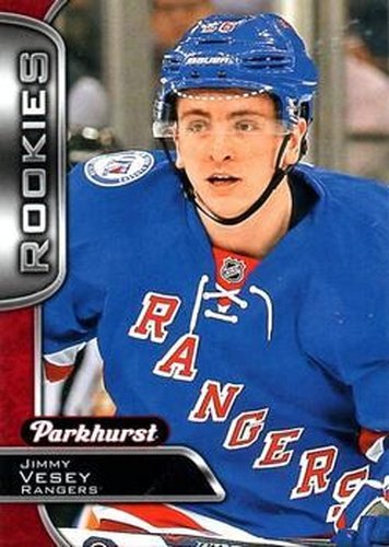 #381 Jimmy Vesey - New York Rangers - 2016-17 Parkhurst - Red Hockey