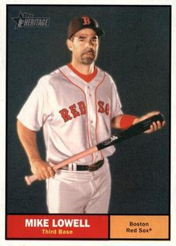 #381 Mike Lowell - Boston Red Sox - 2010 Topps Heritage Baseball