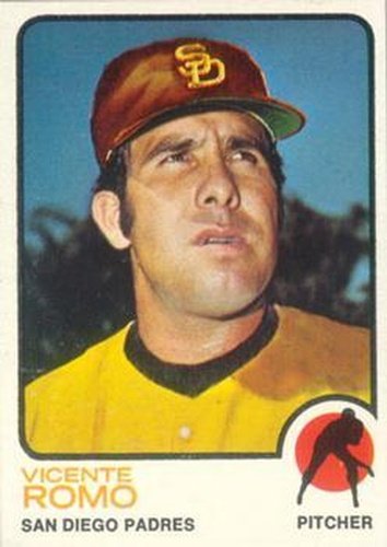 #381 Vicente Romo - San Diego Padres - 1973 Topps Baseball