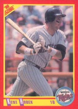 #381 Kent Hrbek - Minnesota Twins - 1990 Score Baseball