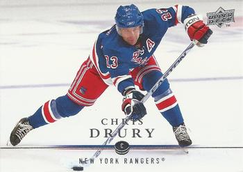 #381 Chris Drury - New York Rangers - 2008-09 Upper Deck Hockey
