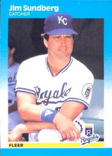 #382 Jim Sundberg - Kansas City Royals - 1987 Fleer Baseball