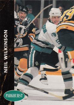 #382 Neil Wilkinson - San Jose Sharks - 1991-92 Parkhurst Hockey