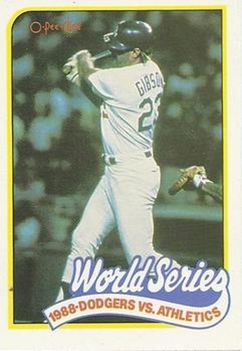 #382 1988 World Series Game 1 - Los Angeles Dodgers - 1989 O-Pee-Chee Baseball