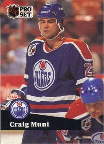 #382 Craig Muni - 1991-92 Pro Set Hockey