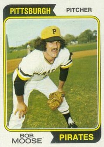 #382 Bob Moose - Pittsburgh Pirates - 1974 Topps Baseball