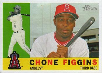#382 Chone Figgins - Los Angeles Angels - 2009 Topps Heritage Baseball