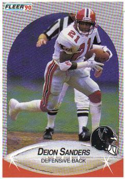#382 Deion Sanders - Atlanta Falcons - 1990 Fleer Football