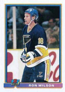 #382 Ron Wilson - St. Louis Blues - 1991-92 Bowman Hockey