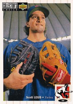 #382 Scott Leius - Minnesota Twins - 1994 Collector's Choice Baseball
