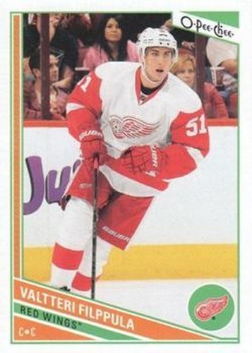 #382 Valtteri Filppula - Detroit Red Wings - 2013-14 O-Pee-Chee Hockey