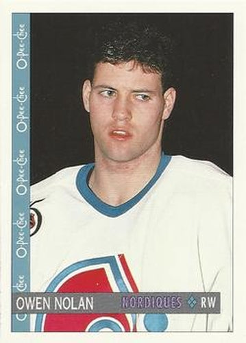 #382 Owen Nolan - Quebec Nordiques - 1992-93 O-Pee-Chee Hockey