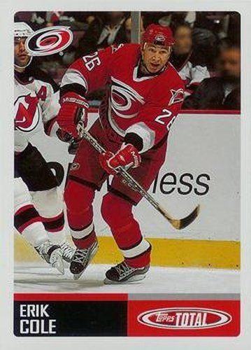 #383 Erik Cole - Carolina Hurricanes - 2002-03 Topps Total Hockey